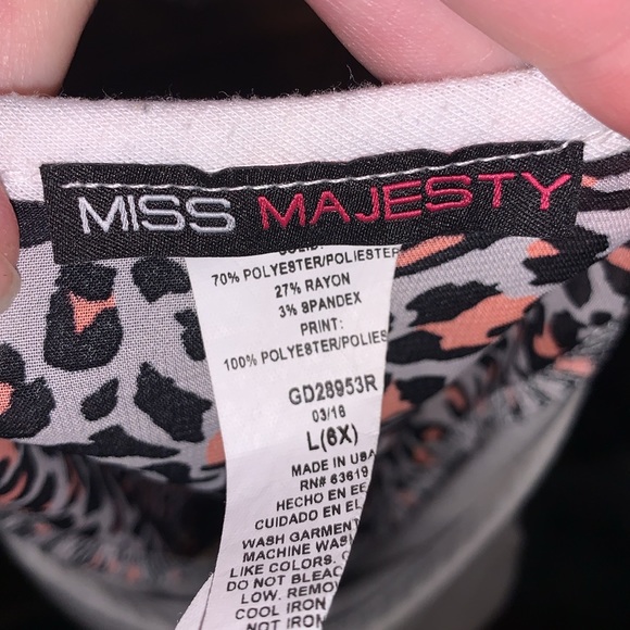 Miss Majesty white awesome leopard print sleeveless blouse - Picture 3 of 4